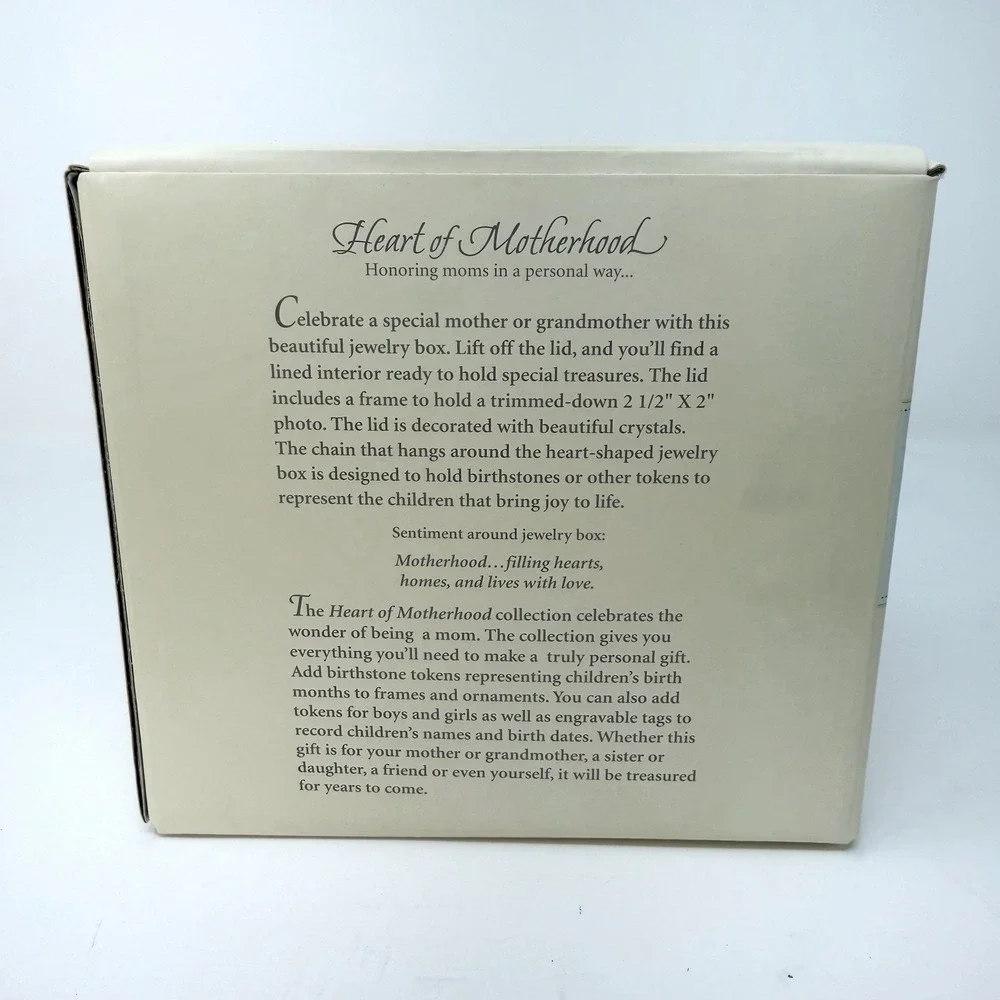 Hallmark Keepsake Heart of Motherhood Jewelry Box Photo Frame NIB 6